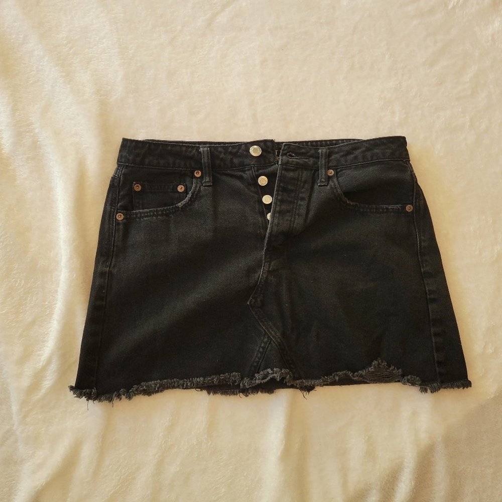 American Eagle Black Denim Skirt